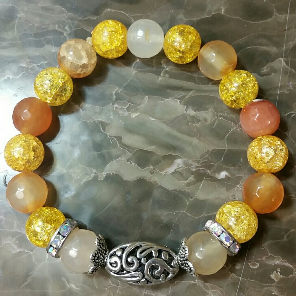 Lovely! Natural Stone Bead Bracelet